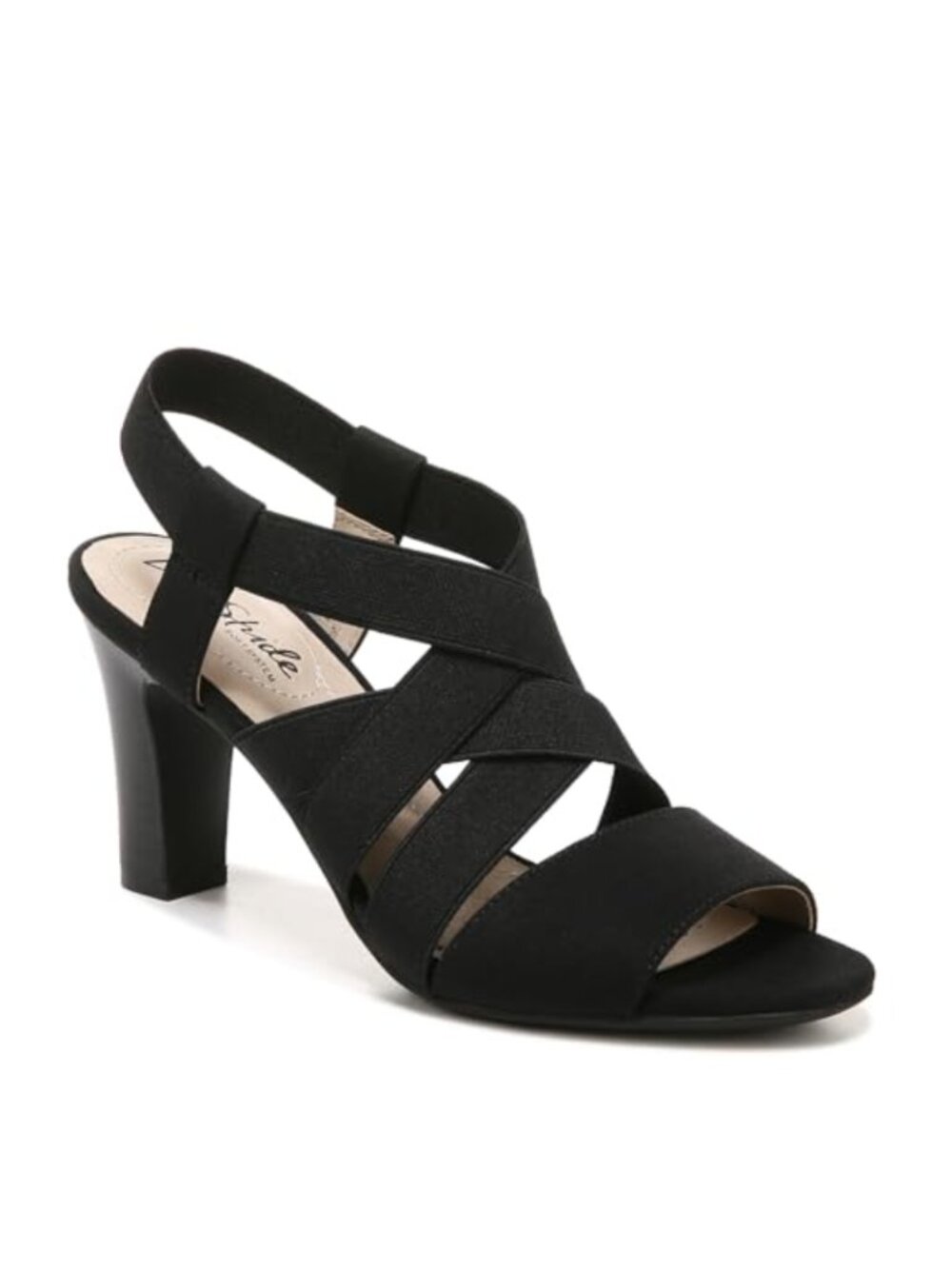 LifeStride Charlotte Heeled Sandal – Slingback Stiletto Wedge, Soft System